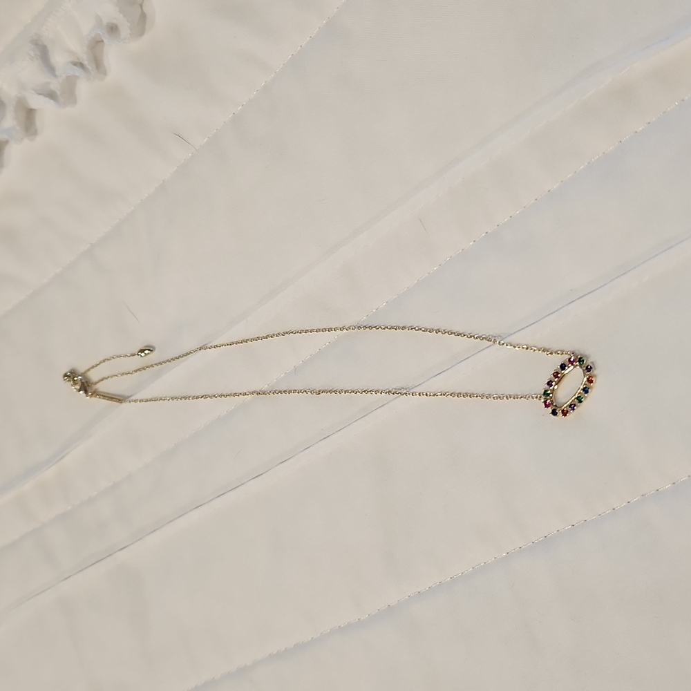 Kendra Scott Gold Multi-Colored Circle Necklace